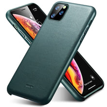 Load image into Gallery viewer, ESR Case for iPhone 11 Pro Max Leather Case Cover Brand Black Green Genuine Leather Protective Cover for iPhone 11 2019 11pro