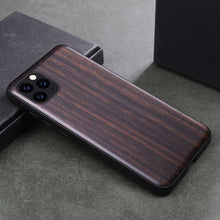 Load image into Gallery viewer, 2019 New For iPhone 11 Pro Case Black Ebony Wood Cover For iPhone 11 Carved TPU Bumper Wooden Case For iPhone 11 Pro Max