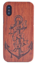 Load image into Gallery viewer, 100% Natural Green Real Wood Wooden Case For iPhone XS Max XR X 8 7 6 6S Plus 5 5S SE Case Cover Phone Shell Skin Bag