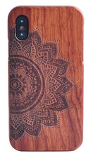 Load image into Gallery viewer, 100% Natural Green Real Wood Wooden Case For iPhone XS Max XR X 8 7 6 6S Plus 5 5S SE Case Cover Phone Shell Skin Bag