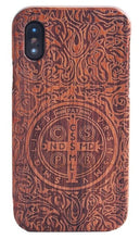 Load image into Gallery viewer, 100% Natural Green Real Wood Wooden Case For iPhone XS Max XR X 8 7 6 6S Plus 5 5S SE Case Cover Phone Shell Skin Bag