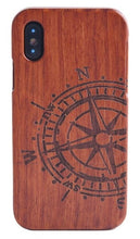 Load image into Gallery viewer, 100% Natural Green Real Wood Wooden Case For iPhone XS Max XR X 8 7 6 6S Plus 5 5S SE Case Cover Phone Shell Skin Bag