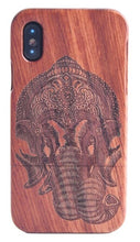 Load image into Gallery viewer, 100% Natural Green Real Wood Wooden Case For iPhone XS Max XR X 8 7 6 6S Plus 5 5S SE Case Cover Phone Shell Skin Bag