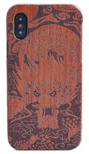 Load image into Gallery viewer, 100% Natural Green Real Wood Wooden Case For iPhone XS Max XR X 8 7 6 6S Plus 5 5S SE Case Cover Phone Shell Skin Bag