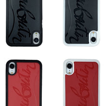 Load image into Gallery viewer, Red Black Sneaker Bottom Phone Case for IPhone X XR XS Max 7 6 6S 8 Plus 10 Luxury Brand Designer Hard Silicone Signature Cover