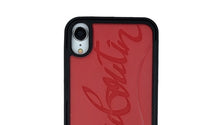 Load image into Gallery viewer, Red Black Sneaker Bottom Phone Case for IPhone X XR XS Max 7 6 6S 8 Plus 10 Luxury Brand Designer Hard Silicone Signature Cover