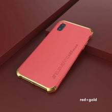 Load image into Gallery viewer, For iPhoneX XSMAX XR 8 7 6 6s 5 5s SE Luxury Armour Metal Aluminum +PC Phone Case Shockproof case for iPhone 6plus 7plus 8 plus