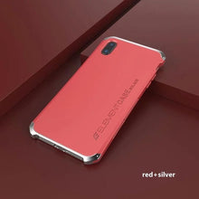 Load image into Gallery viewer, For iPhoneX XSMAX XR 8 7 6 6s 5 5s SE Luxury Armour Metal Aluminum +PC Phone Case Shockproof case for iPhone 6plus 7plus 8 plus