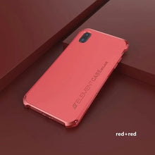 Load image into Gallery viewer, For iPhoneX XSMAX XR 8 7 6 6s 5 5s SE Luxury Armour Metal Aluminum +PC Phone Case Shockproof case for iPhone 6plus 7plus 8 plus
