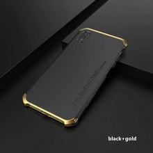 Load image into Gallery viewer, For iPhoneX XSMAX XR 8 7 6 6s 5 5s SE Luxury Armour Metal Aluminum +PC Phone Case Shockproof case for iPhone 6plus 7plus 8 plus