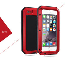 Load image into Gallery viewer, Aluminum Metal Military Shockproof Dustproof Cases for Samsung S7Edge S8 S9 S10 Plus For iPhone 6 6S 7 8 Plus X XR XS MAX Cover